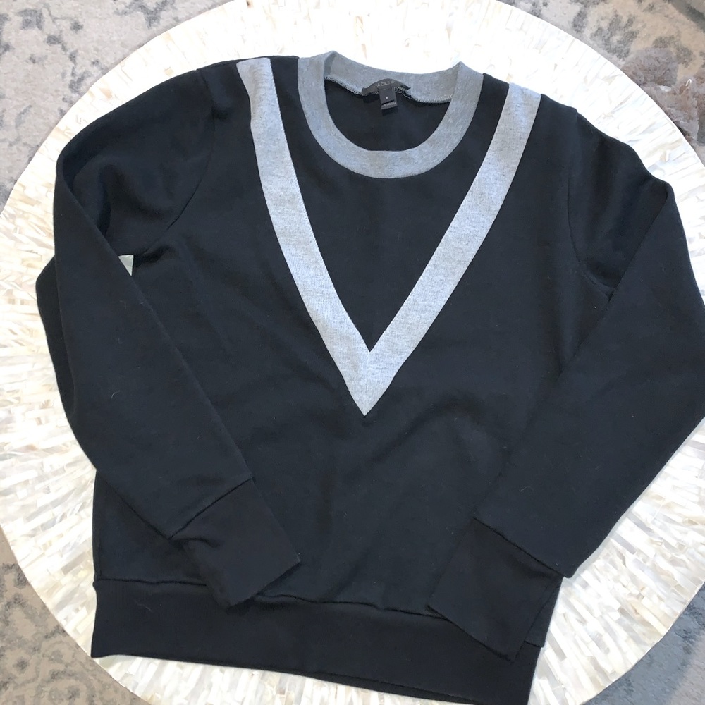 🖤J. Crew Varsity Colorblock Sweatshirt, Small